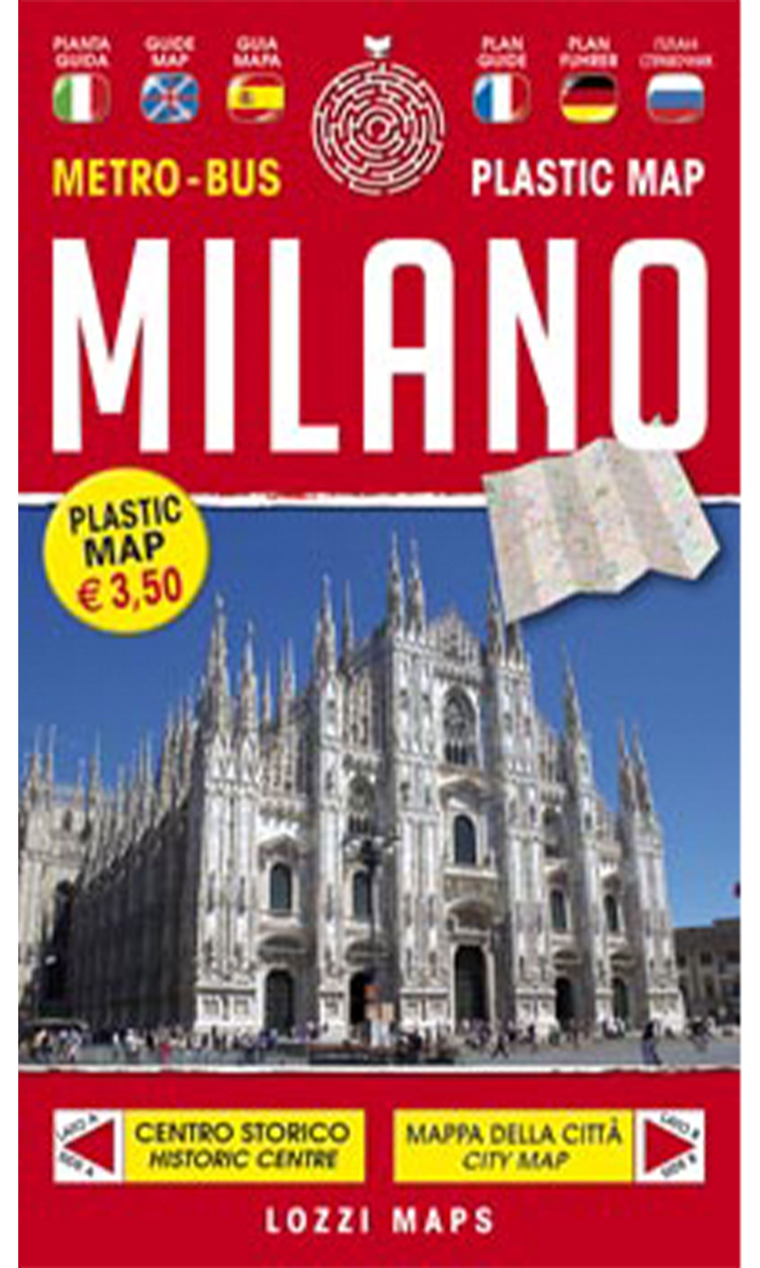Milan – Laminated Map