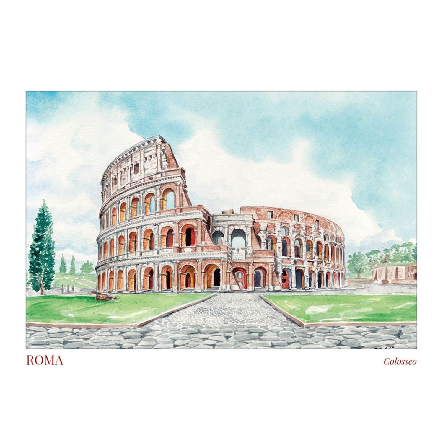 Cartoline Roma Acquerello e Sparita