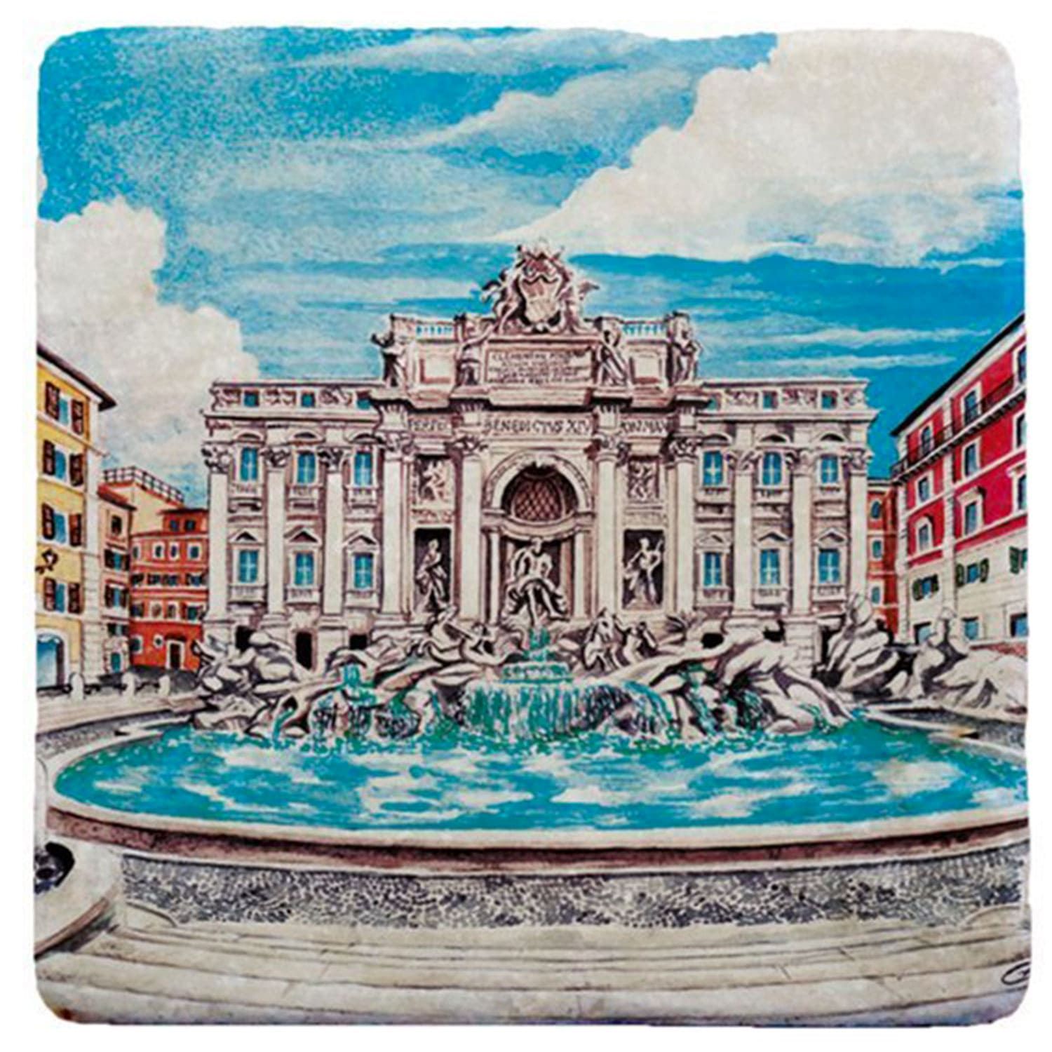 Marmo Fontana di Trevi Acquerello (cod.03AQ)