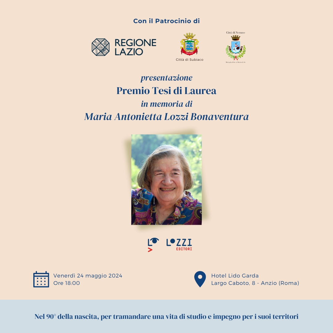 Premio Tesi di Laurea – Maria Antonietta Lozzi Bonaventura