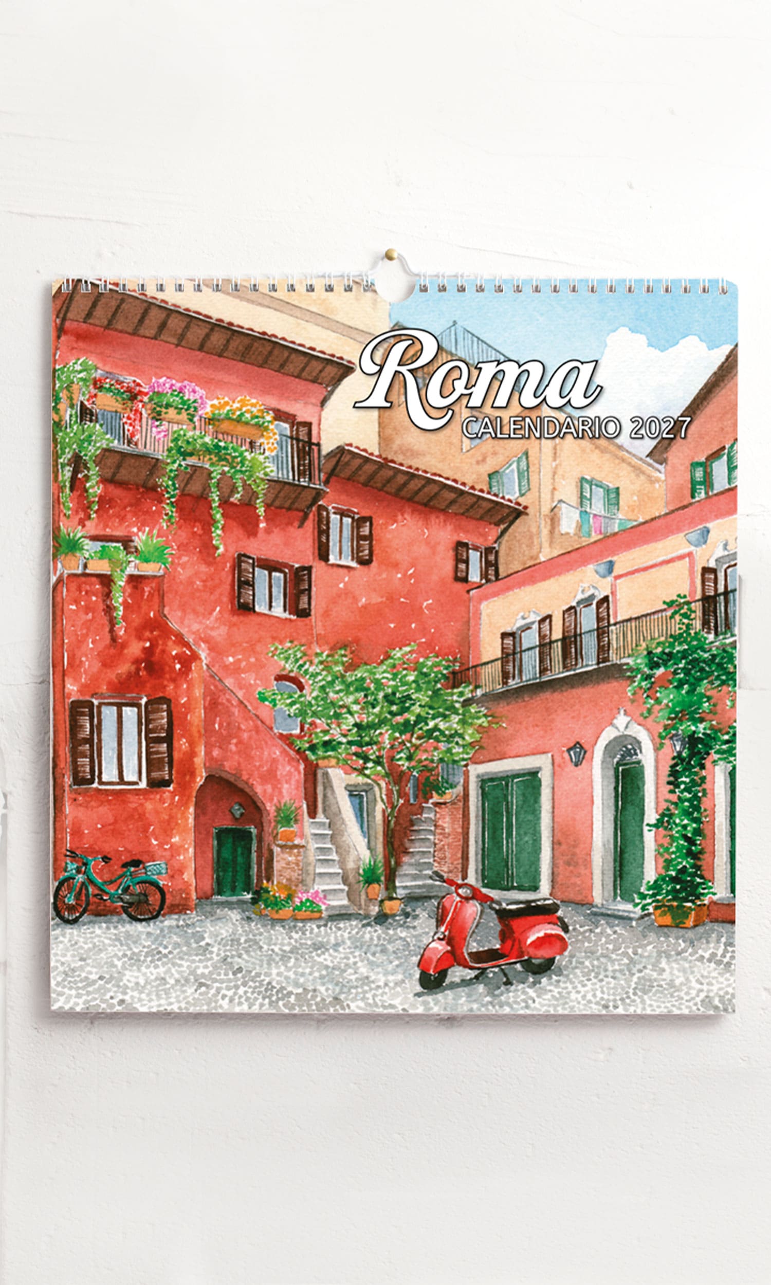 Calendario grande Roma acquerello – Arco degli Acetari