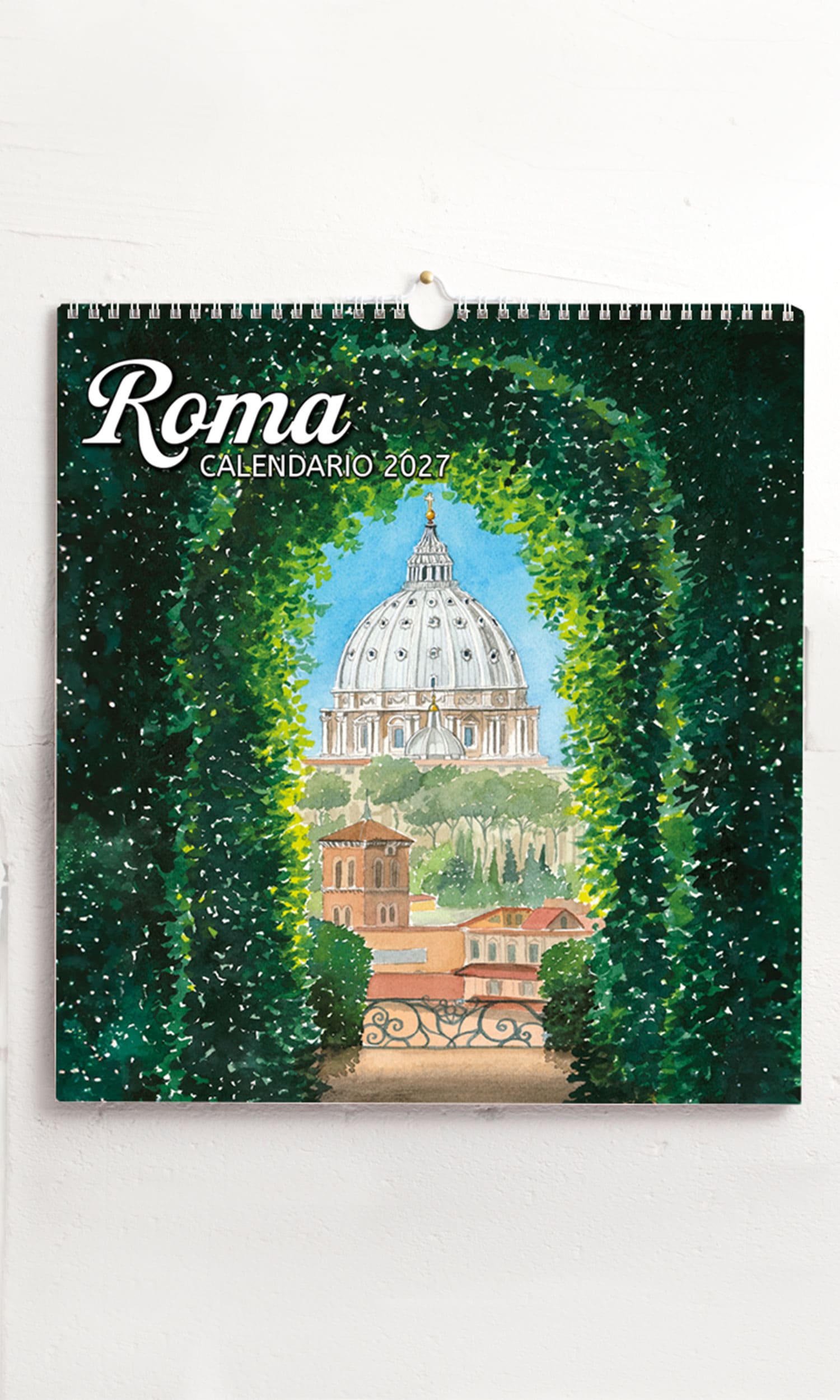 Calendario grande Roma acquerello – San Pietro