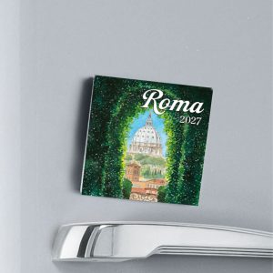 Calendario magnetico Roma acquerello - San Pietro