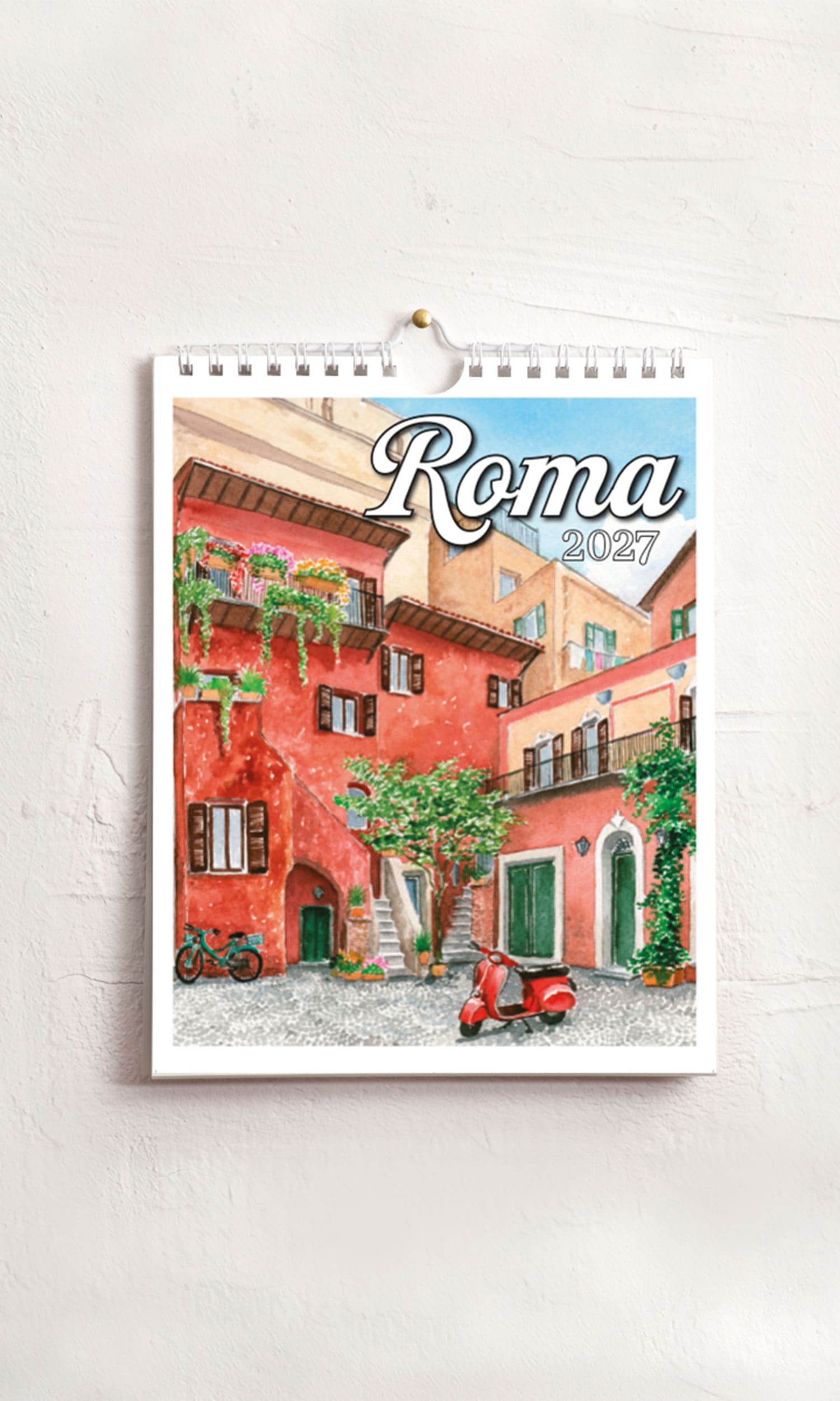 Calendario medio Roma acquerello – Arco degli Acetari