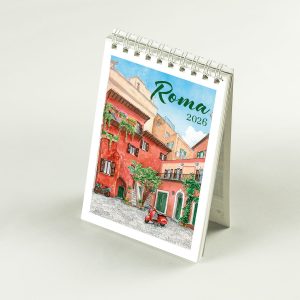 Calendario mini Roma acquerello - Arco degli Acetari
