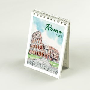 Calendario mini Roma Acquerello - Colosseo