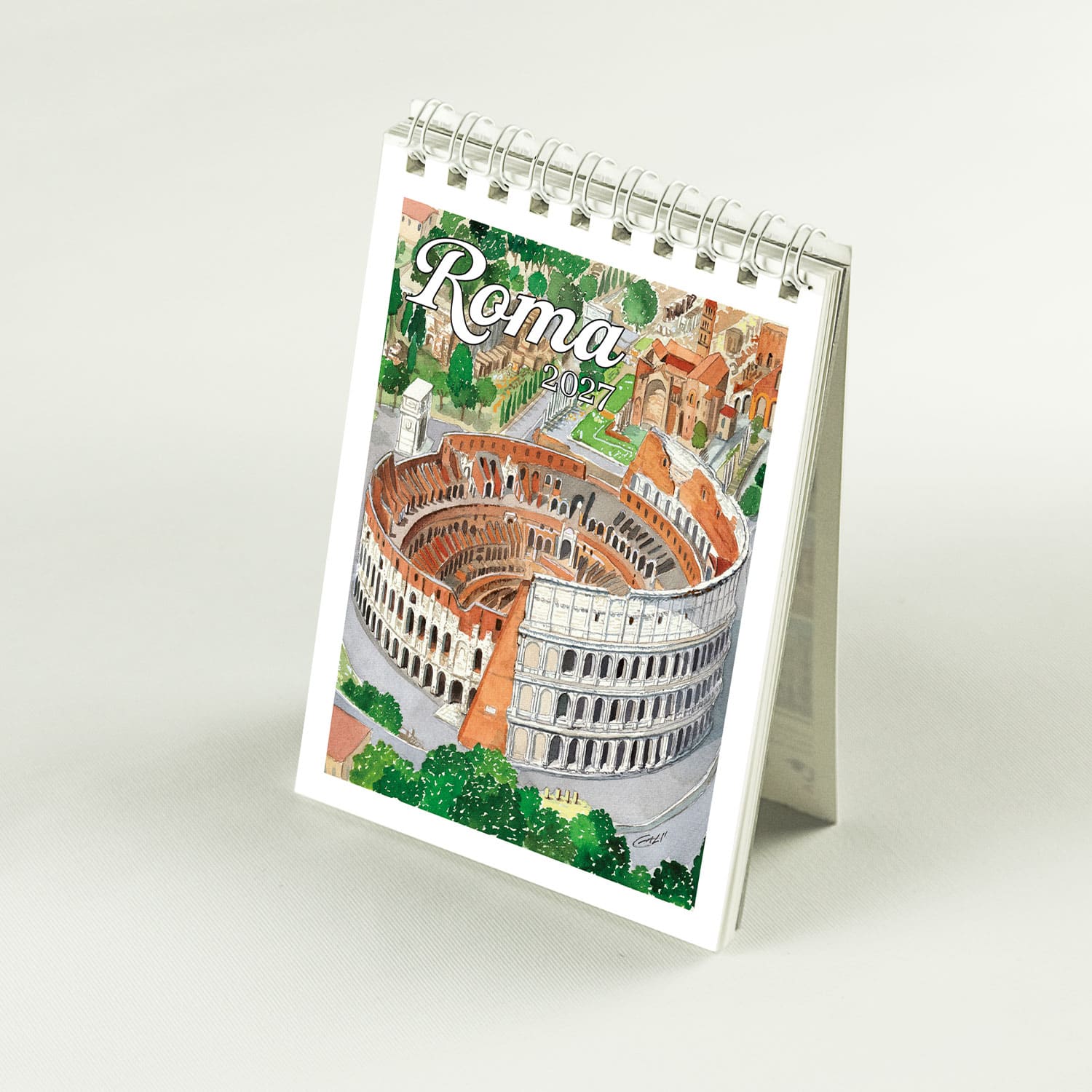 Calendario mini Roma Acquerello – Colosseo