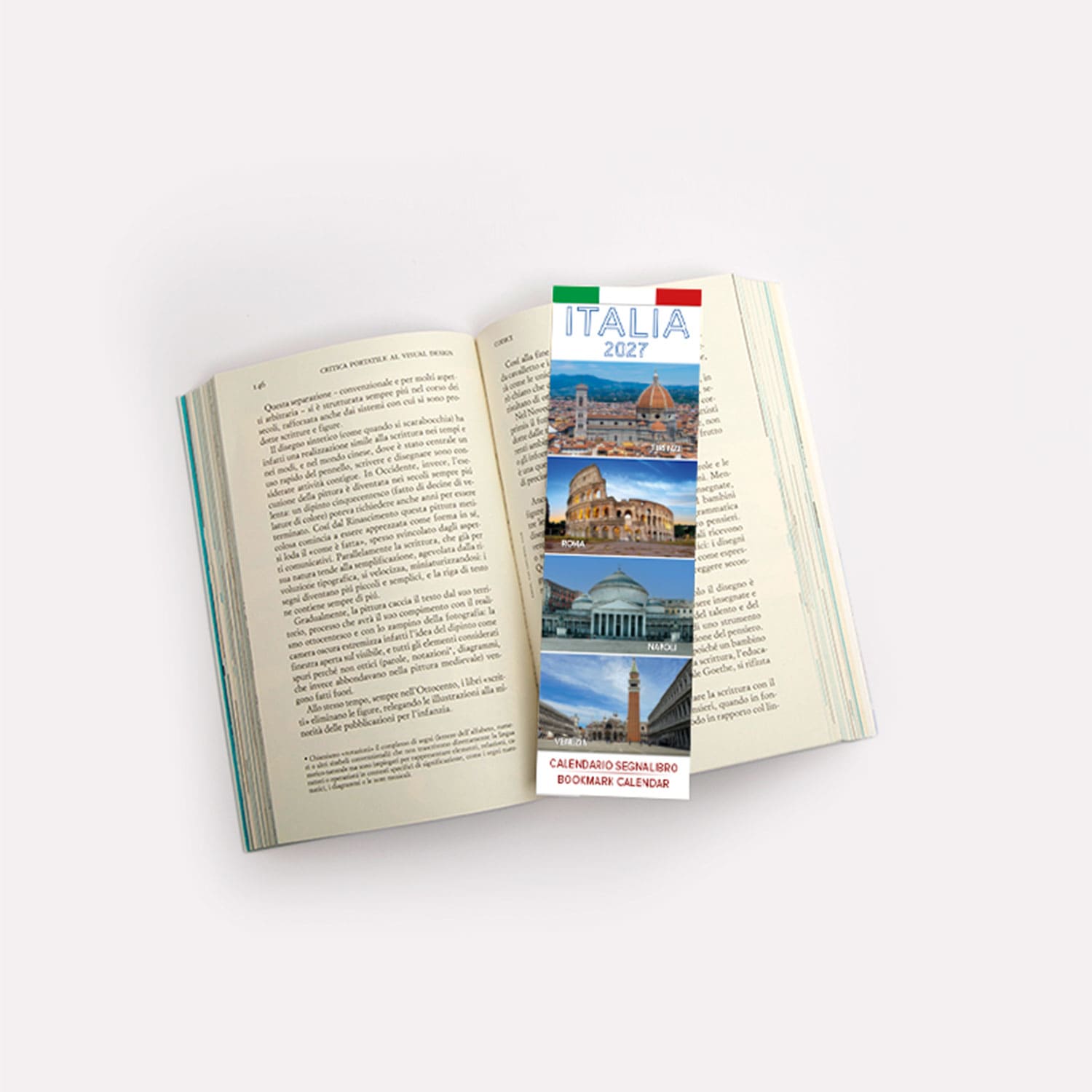 Calendario segnalibro Italia
