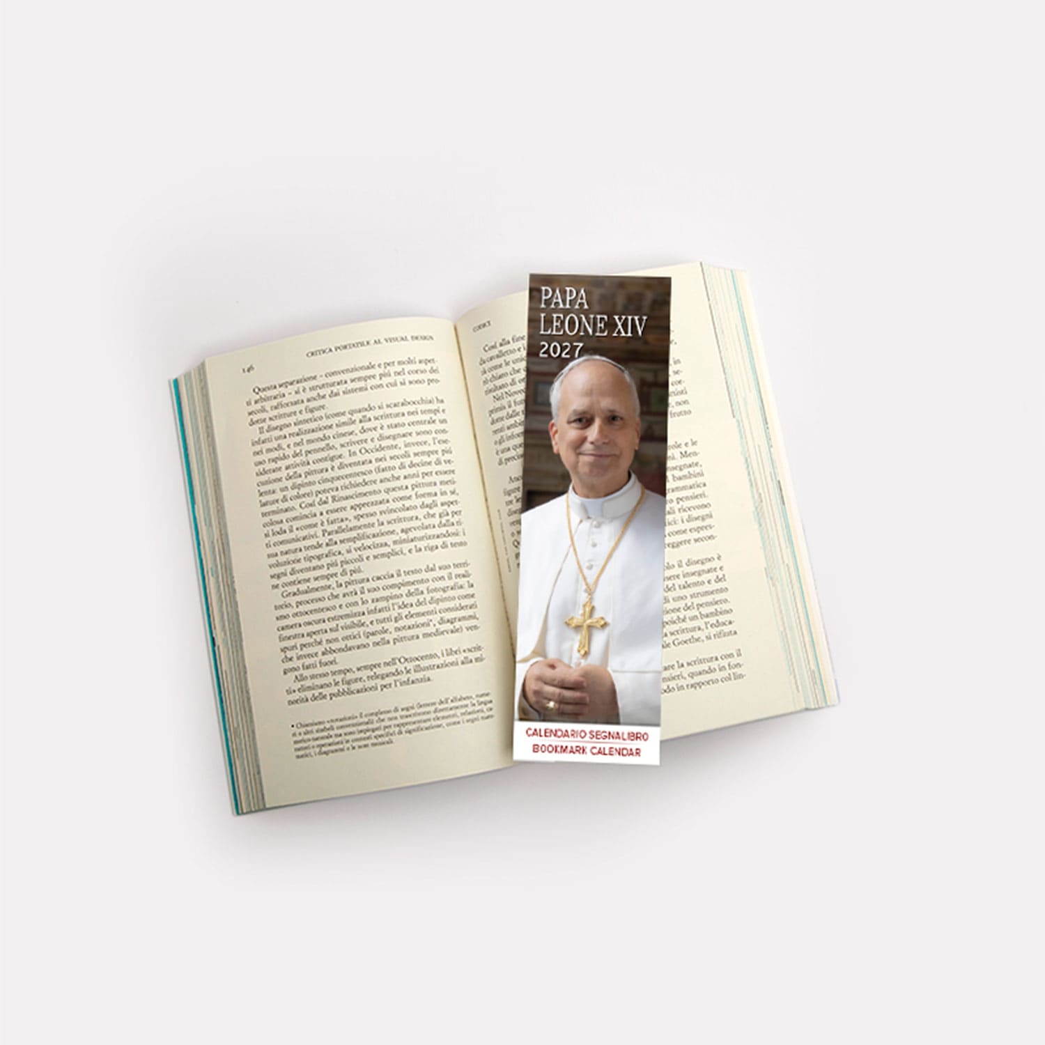 Calendario segnalibro Papa Leone XIV