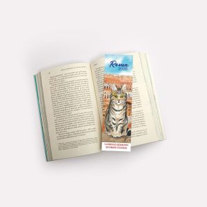 Calendario segnalibro Roma acquerello - Gatto