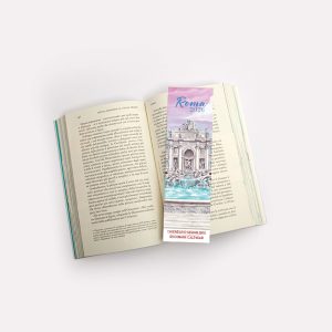 Calendario segnalibro Roma acquerello - Fontana di Trevi