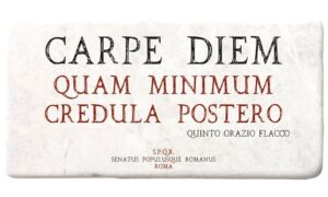 Marmo Carpe Diem Quam Minimum Credula Postero (cod.23S) - 2x5