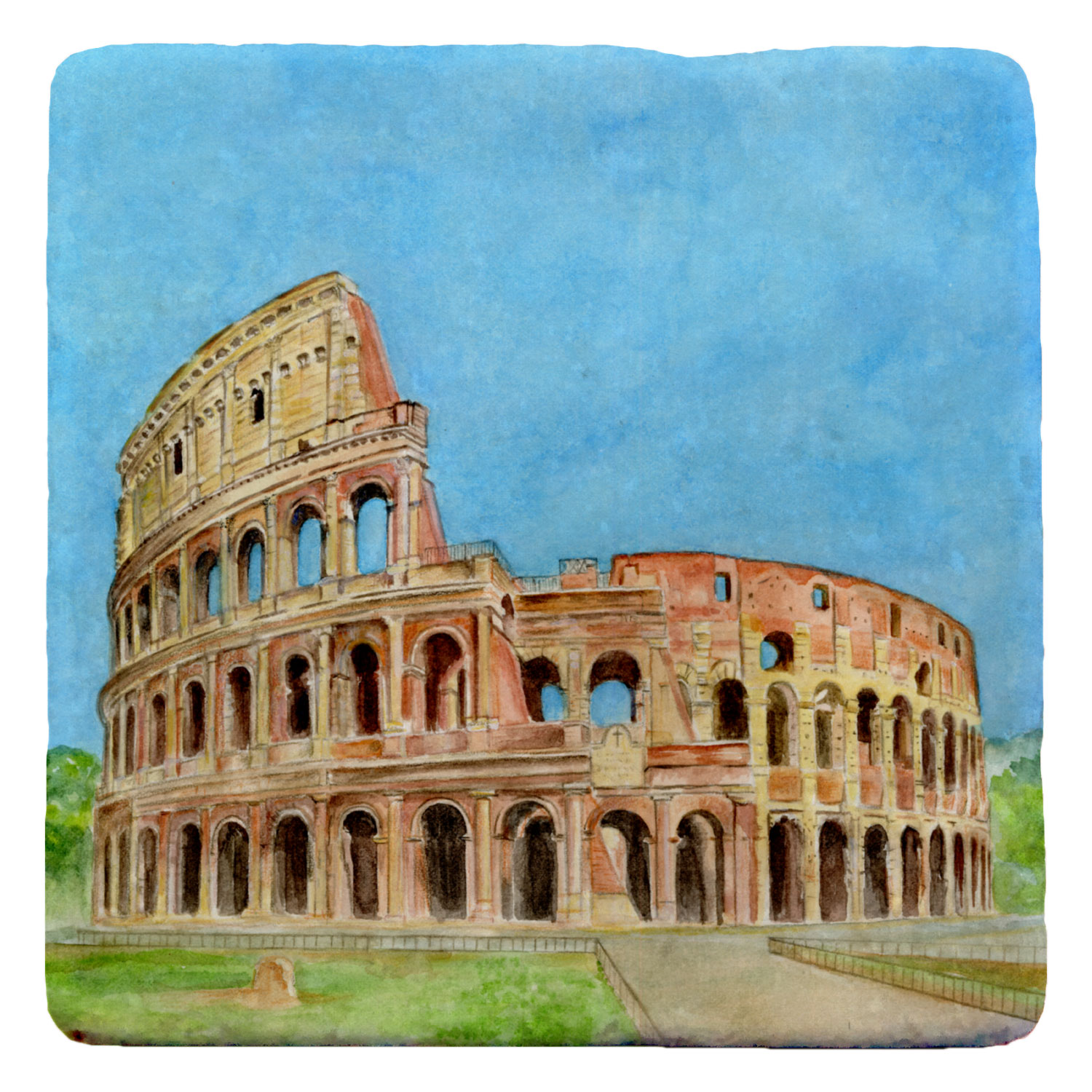 Marmo Colosseo Frontale Acquerello (cod.53AQ)